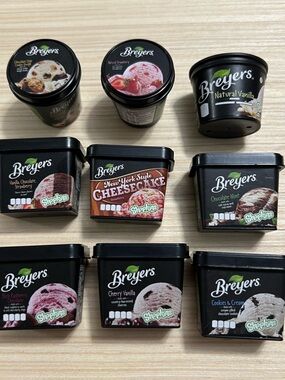 Shopkins Real Littles lot of 9 Breyers Ice Cream different flavors